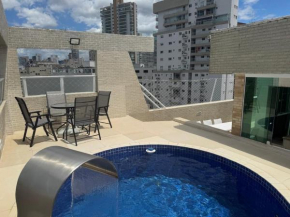 Cobertura com Piscina e churrasqueira Privativas - 100m da praia